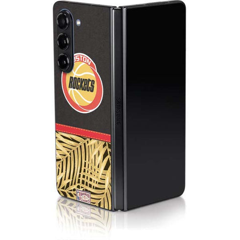 NBA Houston Rockets Retro Palms Galaxy Z Fold5 5G Skin